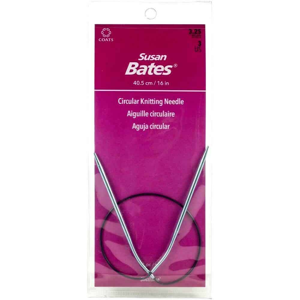 Susan Bates Silvalume Circular Knitting Needles Size 3 (3.25mm