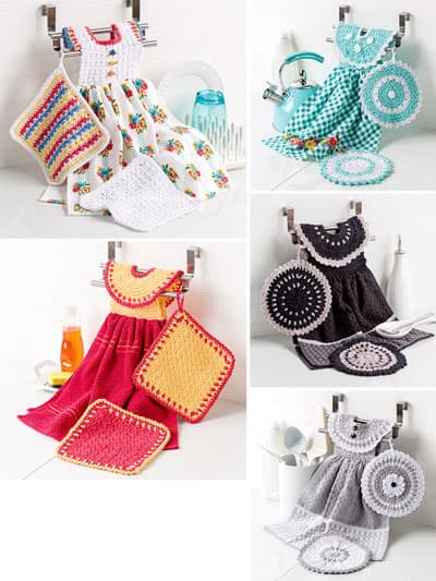 Leisure Arts-Crochet Towel Toppers & Potholders