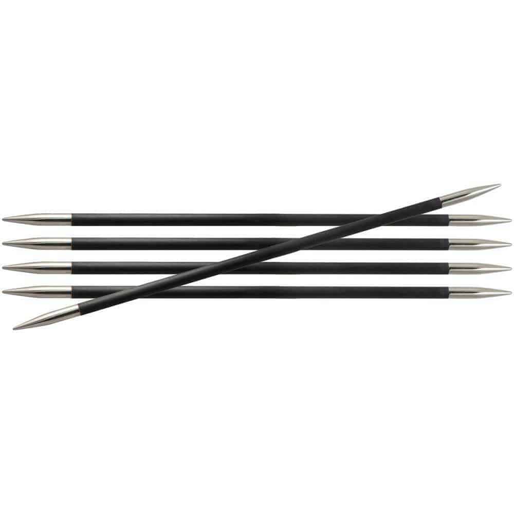 KNITTER'S PRIDE SIZE 7 (4.5 MM) KARBONZ DOUBLE POINT KNITTING NEEDLES