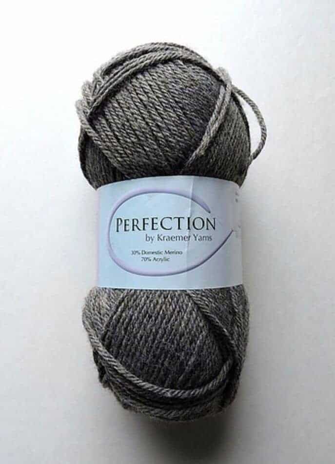 5 BALLS OF MED CHARCOAL WORSTED WEIGHT PERFECTION KRAEMER YARNS - 1000 YDS  - Chappy's Fiber Arts and Crafts
