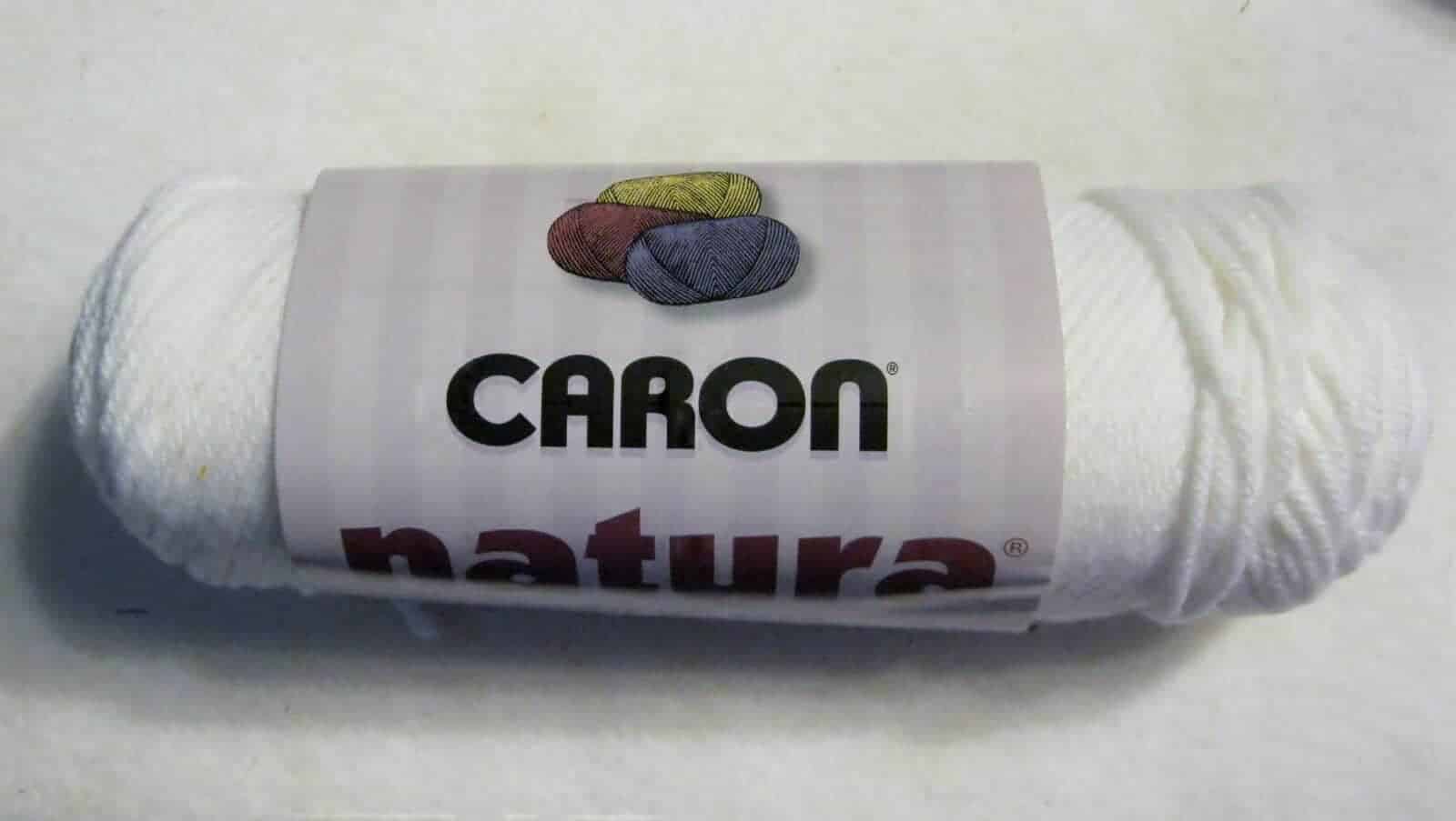 6 SKEINS of WHITE CARON NATURA WORSTED WEIGHT ACRYLIC YARN - 954 YDS -  Chappy's Fiber Arts and Crafts