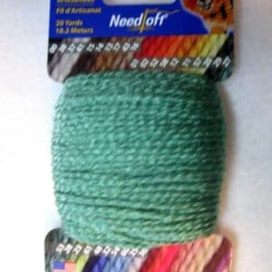 NEEDLOFT CRAFT YARN CHRISTMAS GREEN #28 for PLASTIC CANVAS by COTTAGE MILLS 